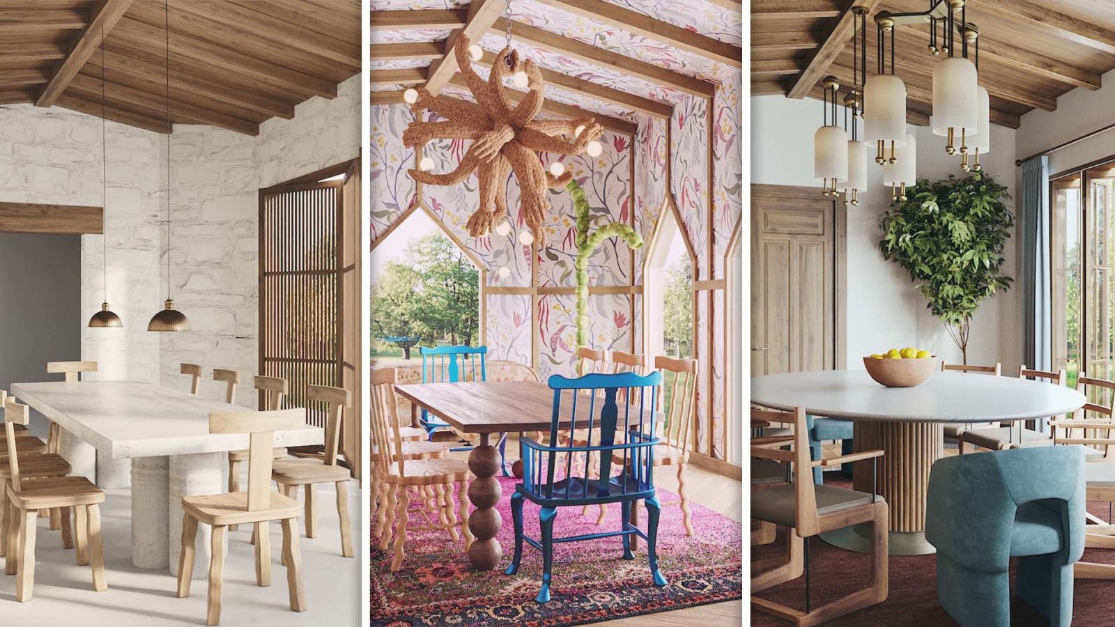 3 Interior Designers Transform The Same Dining Room
