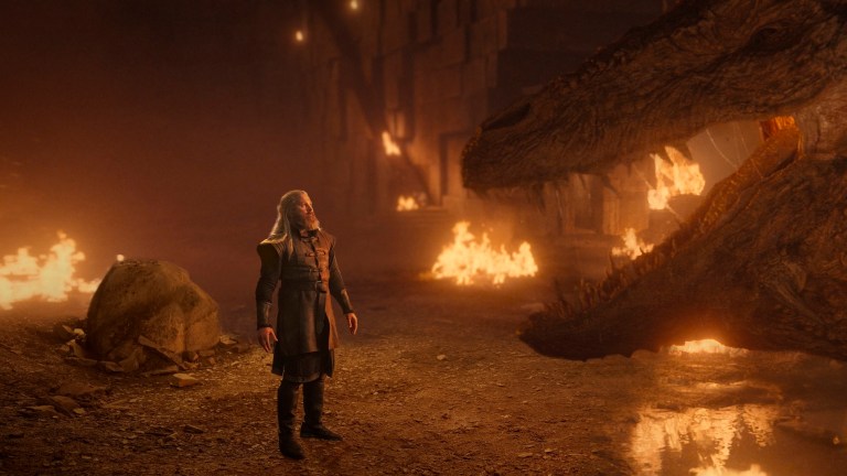 Hugh Hammer (Kieran Bew) claims Vermithor on House of the Dragon.